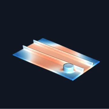Ribbed plate Modal Advisor sample