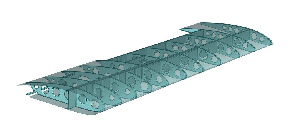 Outboard wing CAD geometry