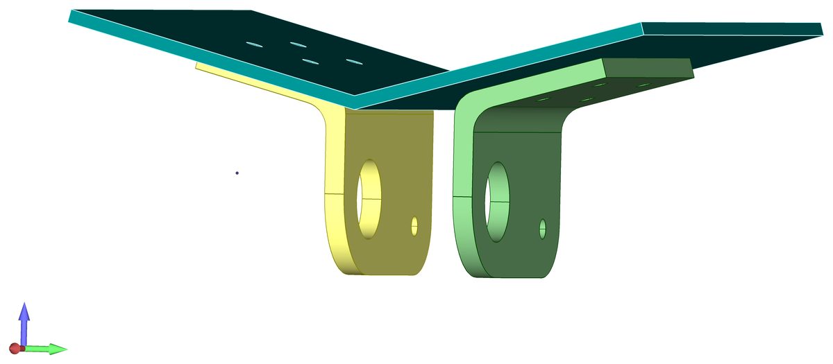 Tail-wheel bracket assembly geometry